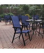 Flash Furniture Paladin Navy Outdoor Folding Patio Sling Chair Set of 2,  - $5,235.13 MXN