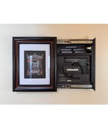 Gun Storage Picture Frame with Lock | Hidden Gun Concealment  11 x 14 / ... - $128.70