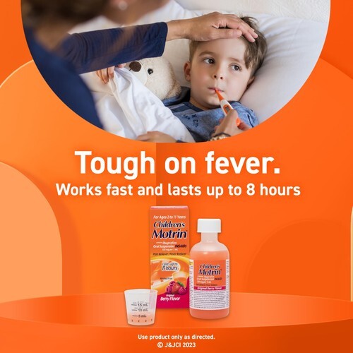 Children's Motrin Ibuprofen Kids Medicine *01/2026*, Berry Flavored, 4 fl. oz Item image 5