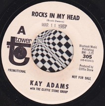 Kay Adams 45 RPM - Rocks in My Head / Trapped (1967) - £9.67 GBP