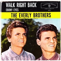 Everly Brothers 45 RPM Picture Sleeve Only - Walk Right Back (1961) - £12.55 GBP