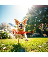 Digital Image Ai Picture Photo Wallpaper Background Desktop Art Happy Dog - $18.15 MXN