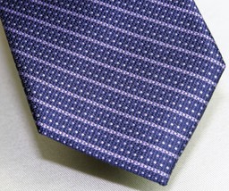 English Laundry  Christopher Wicks 100% Silk Men&#39;s Necktie Tie Stripes P... - $10.93