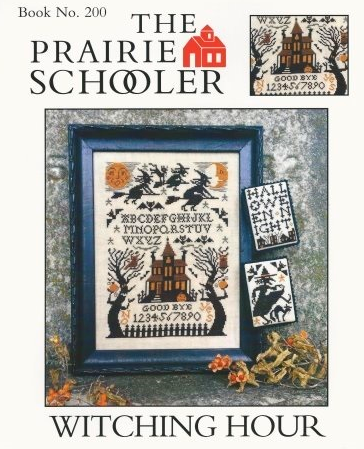Witching Hour REPRINThalloween cross stitch chart Prairie Schooler  - $10.80