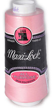 Maxi Lock All Purpose Thread Medium Pink 3000YD Cone  MLT-036 - £5.02 GBP