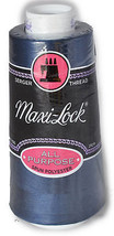 Maxi Lock All Purpose Thread Medium Navy 3000 YD Cone  MLT-035 - £4.91 GBP