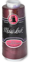 Maxi Lock All Purpose Thread Red Currant 3000 YD Cone  MLT-057 - $6.29