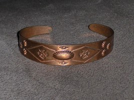 Vintage Copper Navajo Peyote Birds Cuff Bracelet - £39.29 GBP