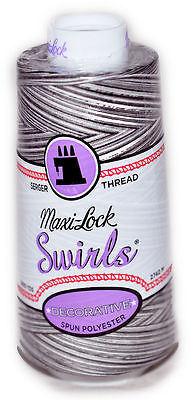 Maxi Lock Swirls Espresso Silk Serger Thread  53-M63 - £9.21 GBP