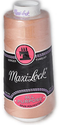 Maxi Lock All Purpose Thread Tea Rose 3000 YD Cone  MLT-073 - £4.96 GBP