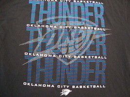 NBA Oklahoma City Thunder Basketball Black UNK Men&#39;s T Shirt XL - $14.84