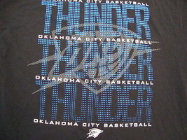 NBA Oklahoma City Thunder Basketball Black UNK Men's T Shirt XL - £11.86 GBP