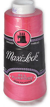 Maxi Lock All Purpose Thread Dark Pink 3000 YD Cone  MLT-019 - £5.02 GBP