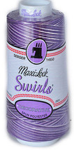 Maxi Lock Swirls Purple Berry Wave Serger Thread  53-M58 - £9.37 GBP
