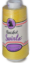 Maxi Lock Swirls Lemon Chiffon Serger Thread  53-M50 - $11.66