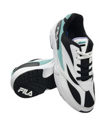 NWT FILA AUTHENTIC MSRP $101.99 MEN&#39;S WHITE GREEN LACE UP SNEAKERS SHOES... - £23.08 GBP