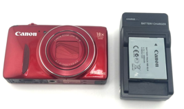 Canon PowerShot SX600 HS Digital Camera RED 16MP 18x Zoom WiFi Bundle Near MINT - £156.14 GBP
