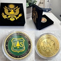 United States Forest Service Challenge Coin With Velvet Case - £15.56 GBP