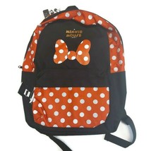 Bioworld Disney Backpack MINNIE MOUSE Tech Sleeve Black Red 16&quot; x 14&quot; Ag... - £14.51 GBP