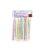 Distressed Pkg - 150 Flexible Colorful Drinking Straws - £4.70 GBP