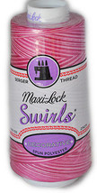 Maxi Lock Swirls Raspberry Vanilla Serger Thread   53-M53 - $11.66