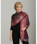 Smithsonian Reversible Jacquard Tapestry Wrap Shawl Silk/Rayon 72&quot; Long - $1,127.30 MXN