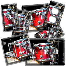 Vintage Red Drums Light Switch Outlet Wall Plates Garage Music Band Studio Decor - £14.11 GBP+