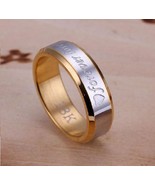 18k Gold Plated Forever Love Wedding Band Ring Size 10 (6mm) - $20.99