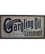 Gargling Oil Liniment Porcelain Sign - $919.60 MXN