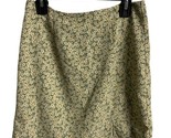 Aeropostale Mini Skirt Juniors Green Floral High Rise Straight Side Slit... - £5.50 GBP