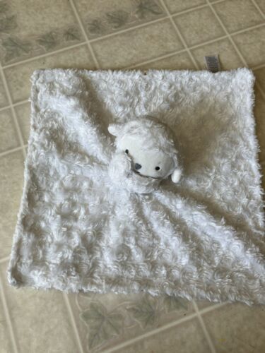 Carters Lamb Just One You White Sheep Security Blanket Gray Stars Baby Lovey - $20.56