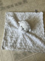Carters Lamb Just One You White Sheep Security Blanket Gray Stars Baby L... - $20.56
