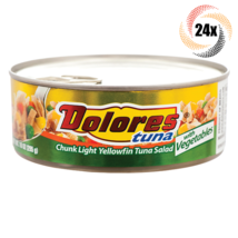24x Cans Dolores Chunk Light Yellowfin Tuna Salad With Vegetables Flavor... - £110.15 GBP