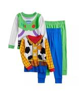 Toy Story Toddler Boy&#39;s 4-Pc. Woody and Buzz Lightyear Costume Pajama Set - $552.28 MXN