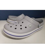 Crocs Crocband  Clogs Slippers Lavender Purple Gray 11016-1FH Size 12 Men&#39;s - £23.32 GBP