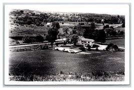 RPPC Birds Eye View Janet&#39;s Farm Erie Barge Canal Newark New York Postcard W15 - £11.72 GBP