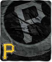Pittsburgh Pirates 50&quot; by 60&quot; Raschel Throw Blanket - MLB Retro design - £17.49 GBP