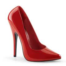 DEVIOUS Sexy Women&#39;s Shoes 6&quot; High Heels Solid Red Stilettos Pumps  DOM420/R - £47.92 GBP