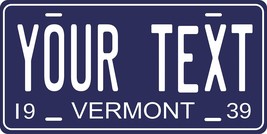 Vermont 1939 Personalized Cutoms Novelty Tag Vehicle Car Auto License Plate - £13.12 GBP