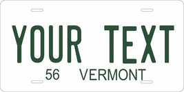 Vermont 1956 Personalized Cutoms Novelty Tag Vehicle Car Auto License Plate - £13.21 GBP