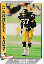 1991 Pacific Carnell Lake Football Trading Card #426 Pittsburgh Steelers - £1.59 GBP