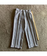 Polo Ralph Lauren Siena Pants Linen Cotton Houndstooth  35 x 26.5 - £45.93 GBP