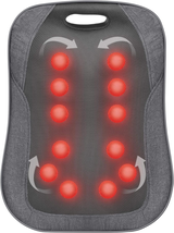 Shiatsu Back Massager with Heat- Portable Massage Cushion, Adjustable K - £130.41 GBP
