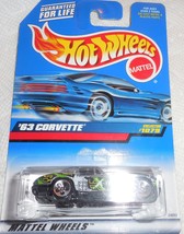 Hot Wheels 1999 Mattel Wheels " '63 Corvette" #1079 Mint On Sealed Card - $3.00