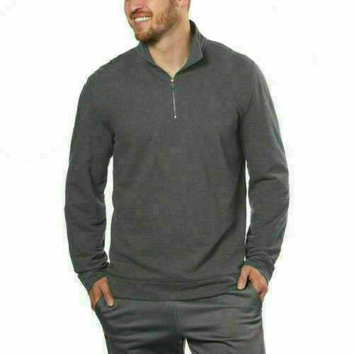 Primary image for Calvin Klein Jeans Mens ¼ Zip Pullover,Charcoal, Size: 2XL