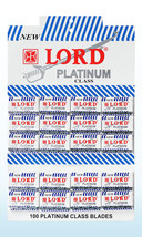 100 Lord Platinum NEW double edge safety razor blades - $16.95