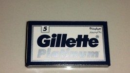 10 Gillette Platinum double edge razor blades made in russia - $6.45