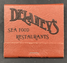 Delaney&#39;s Seafood Restaurant Newport Beach CA Matchbook Used 29 Remain U... - £7.43 GBP