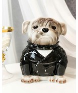 Ceramic American Gangster Bully Bulldog With Spiked Collar Cookie Jar Fi... - $42.36 CAD