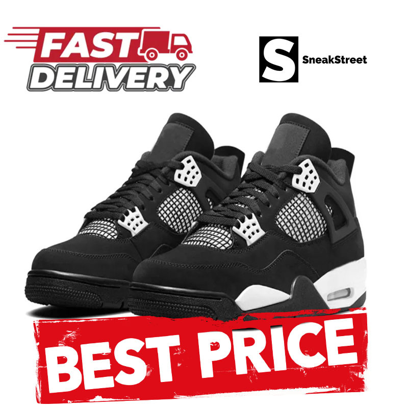 Primary image for Sneakers Jumpman Basketball 4, 4s - White Thunder (SneakStreet) high quality 